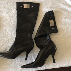 Black tall boots